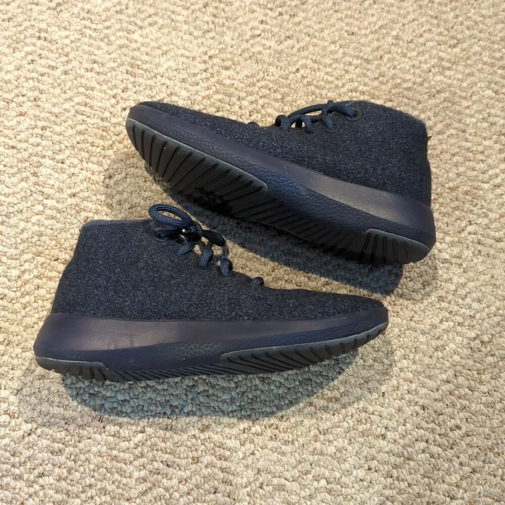 Allbirds WRUM Runner Up Mizzles Shoes Sneakers Women 8 Blue Wool High Top